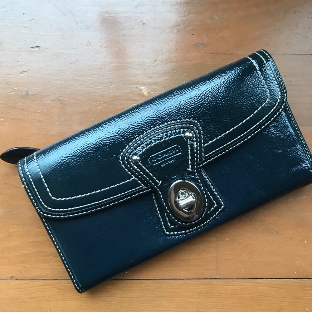 Navy coach wallet